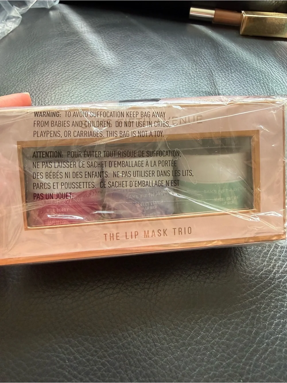 Saks Fifth Avenue Lip Mask Trio in Pink and Rose